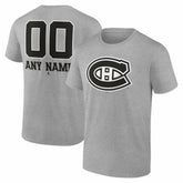 Montreal Canadiens Big & Tall Personalized Name & Number Monochrome T-Shirt