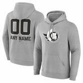 Ottawa Senators Big & Tall Personalized Name & Number Monochrome Pullover Hoodie