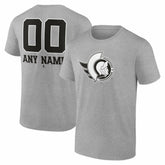 Ottawa Senators Big & Tall Personalized Name & Number Monochrome T-Shirt