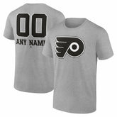 Philadelphia Flyers Big & Tall Personalized Name & Number Monochrome T-Shirt