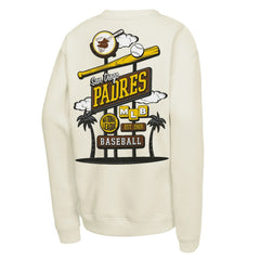 San Diego Padres Youth Retro Billboard Sweatshirt - Natural | Mitchell & Ness