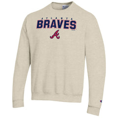Atlanta Braves Champion Eco Powerblend Sweatshirt - Oatmeal