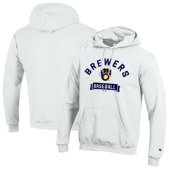 Milwaukee Brewers Champion Eco Powerblend Hoodie - White