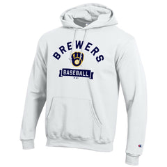 Milwaukee Brewers Champion Eco Powerblend Hoodie - White