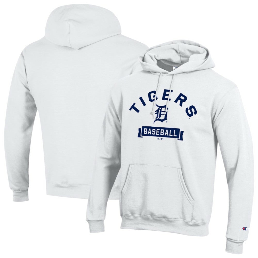Detroit Tigers Champion Eco Powerblend Hoodie - White