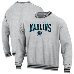 Miami Marlins Champion Reverse Weave Sweatshirt - Black