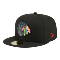 Chicago Blackhawks New Era Color Pop 59FIFTY Fitted Hat