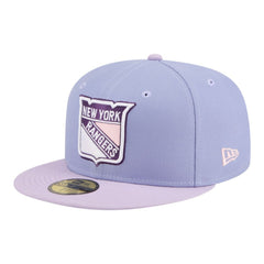 New York Rangers New Era Lavender Bloom 59FIFTY Fitted Hat