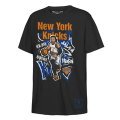 Jalen Brunson New York Knicks Outerstuff Youth Chalked Up Player Name & Number T-Shirt - Black outlet