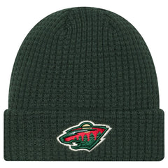 Minnesota Wild New Era Waffle Cuffed Knit Hat