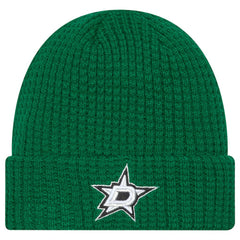 Dallas Stars New Era Waffle Cuffed Knit Hat