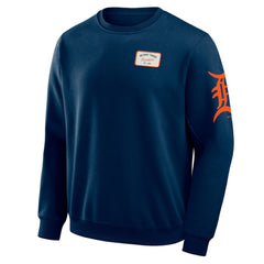 Detroit Tigers Darius Rucker Collection Washed Crew Neck Pullover Sweatshirt - Navy