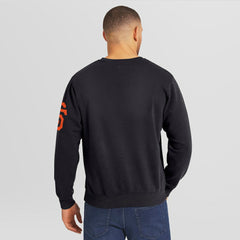 San Francisco Giants Darius Rucker Collection Washed Crew Neck Pullover Sweatshirt - Black