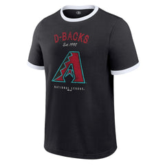 Arizona Diamondbacks Darius Rucker Collection Washed Ringer T-Shirt - Black