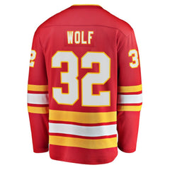 Dustin Wolf Calgary Flames Fanatics Home Breakaway Jersey