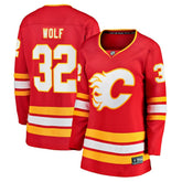 Dustin Wolf Calgary Flames Fanatics Women's Home Breakaway Jersey
