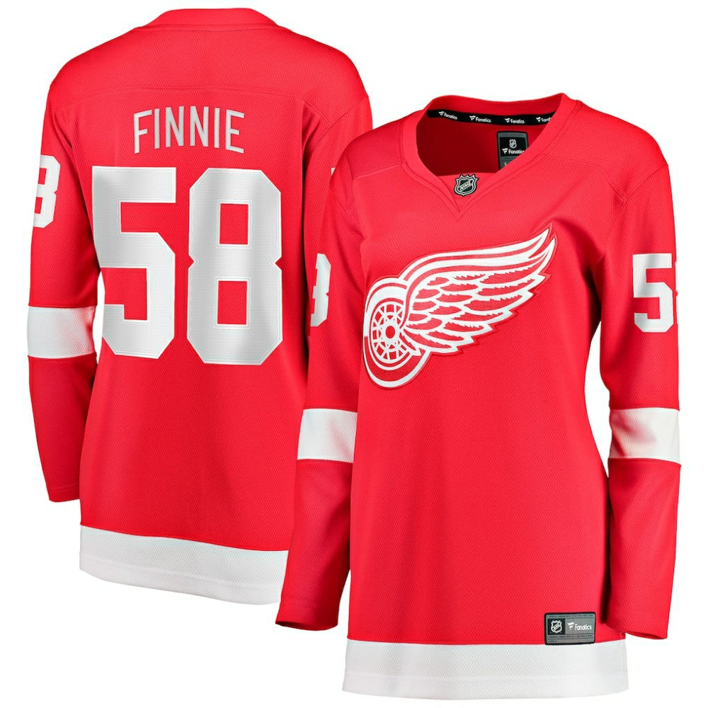 Emmitt Finnie Detroit Red Wings Fanatics Women's Home Breakaway Jersey
