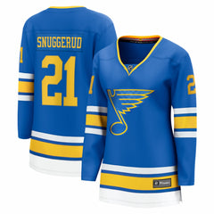 Jimmy Snuggerud St. Louis Blues Fanatics Women's Home Breakaway Jersey