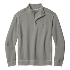 Chicago Cubs Tommy Bahama Montego Bay Half-Zip Sweatshirt - Gray
