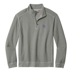 Kansas City Royals Tommy Bahama Montego Bay Half-Zip Sweatshirt - Gray