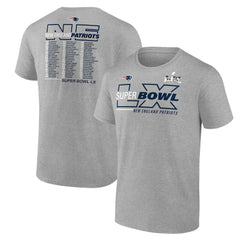 NFL New England Patriots Super Bowl LX Big & Tall Roster T-Shirt