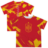 Spain National Team Vive La Fete Youth Paint Brush T-Shirt / Soccer For sale