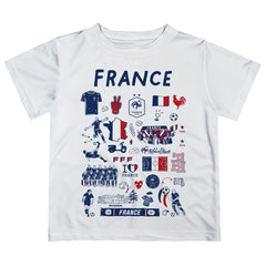 France National Team Vive La Fete Youth Impressions Artwork T-Shirt / Soccer Online
