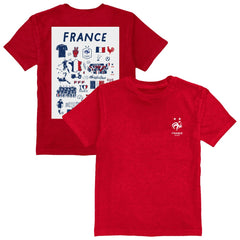 France National Team Vive La Fete Youth Impressions Artwork T-Shirt / Soccer Sale