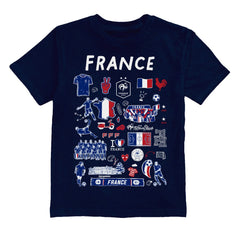France National Team Vive La Fete Youth Impressions Artwork T-Shirt / Soccer Discount