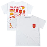 Spain National Team Vive La Fete Youth Impressions Artwork T-Shirt / Soccer New