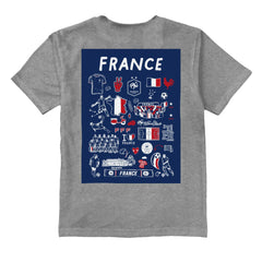 France National Team Vive La Fete Youth Impressions Artwork T-Shirt / Soccer On sale
