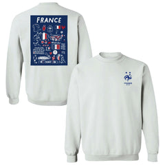 France National Team Vive La Fete Women's Impressions Artwork Sweatshirt / Soccer Hot sale