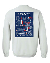 France National Team Vive La Fete Women's Impressions Artwork Sweatshirt / Soccer Hot sale