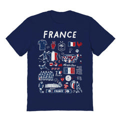 France National Team Vive La Fete Women's Impressions Artwork Fitted T-Shirt / Soccer On sale