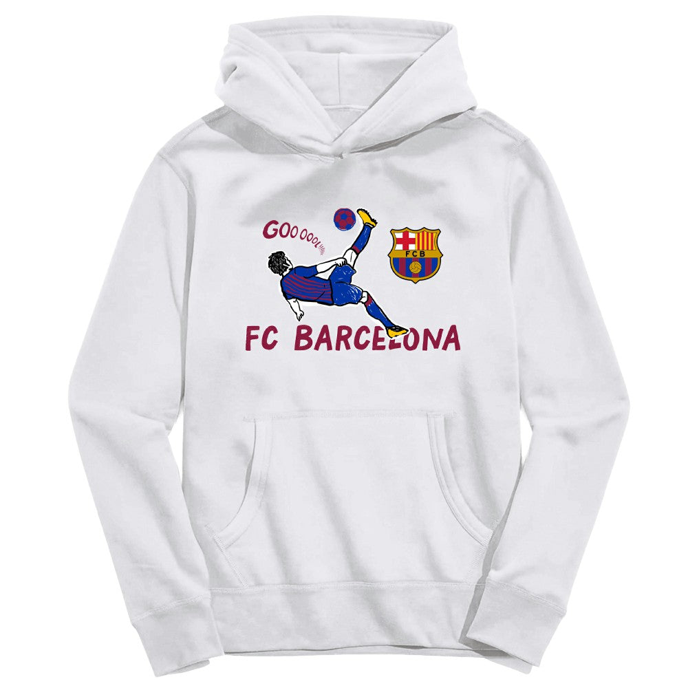 Barcelona Vive La Fete Youth Chilena Style Hoodie / Soccer On sale
