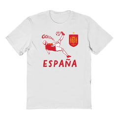 Spain National Team Vive La Fete Youth Chilena Style T-Shirt / Soccer New