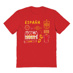 Spain National Team Vive La Fete Youth Impressions Icons T-Shirt / Soccer Online
