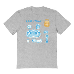 Argentina National Team Vive La Fete Youth Impressions Icons T-Shirt / Soccer Discount