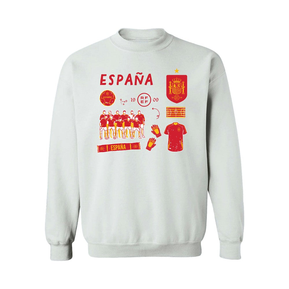 Spain National Team Vive La Fete Women's Impressions Icons Sweatshirt / Soccer Hot sale