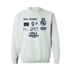 Real Madrid Vive La Fete Women's Impressions Icons Sweatshirt / Soccer For sale