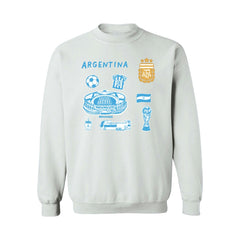 Argentina National Team Vive La Fete Women's Impressions Icons Sweatshirt / Soccer Hot sale