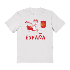 Spain National Team Vive La Fete Women's Chilena Style T-Shirt / Soccer Sale