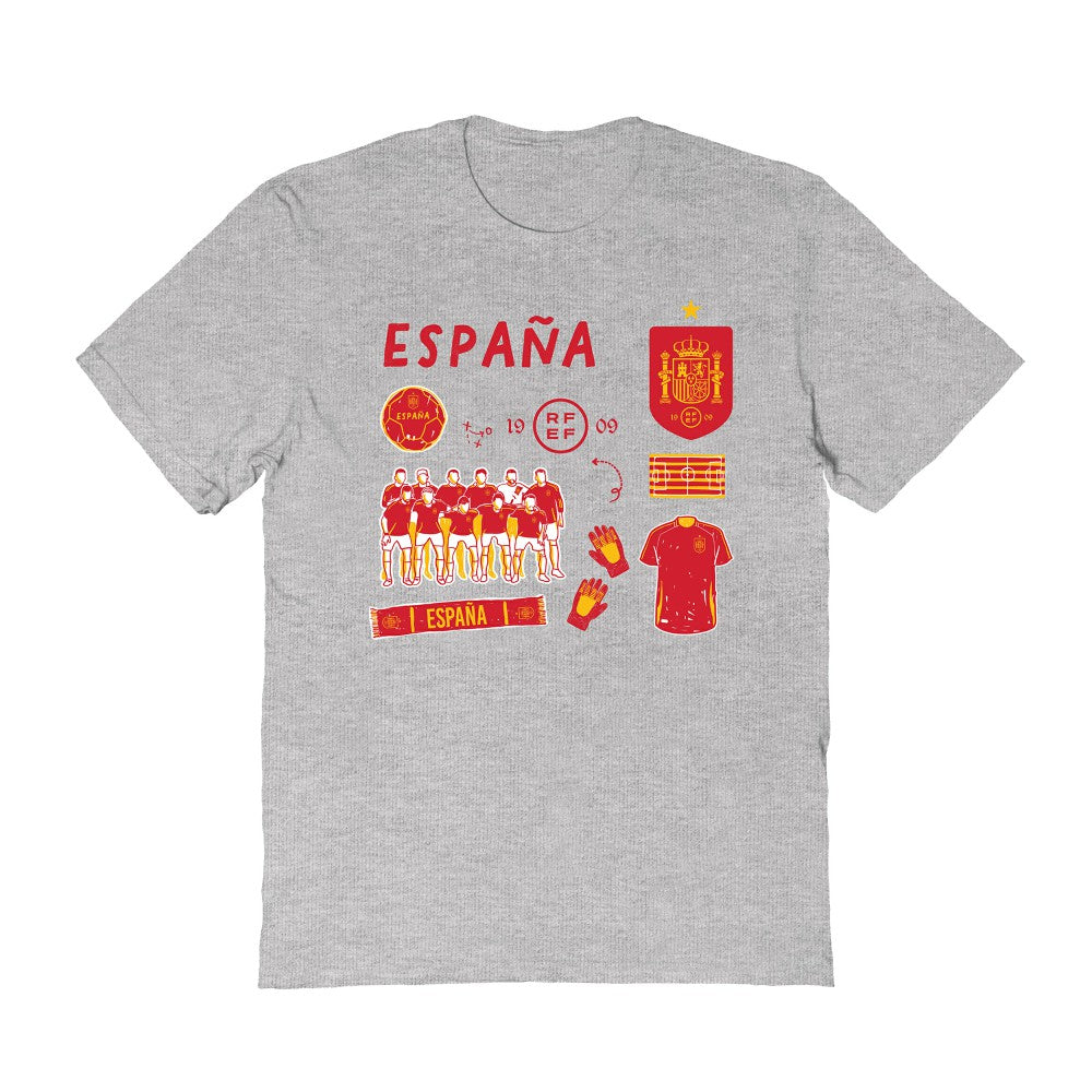 Spain National Team Vive La Fete Women's Impressions Icons T-Shirt / Soccer On sale