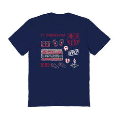 Barcelona Vive La Fete Women's Impressions Icons T-Shirt / Soccer New