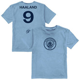 Erling Haaland Manchester City Vive La Fete Youth Player Name & Number Color Badge T-Shirt / Soccer Outlet