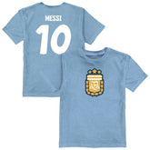Lionel Messi Argentina National Team Vive La Fete Youth Player Name & Number Color Badge T-Shirt / Soccer Discount