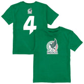 Edson Álvarez Mexico National Team Vive La Fete Youth Player Name & Number Color Badge T-Shirt / Soccer For sale