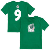 Raúl Jiménez Mexico National Team Vive La Fete Youth Player Name & Number Color Badge T-Shirt / Soccer New