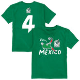Edson Álvarez Mexico National Team Vive La Fete Youth Player Name & Number Chilena Style T-Shirt / Soccer New