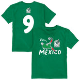 Raúl Jiménez Mexico National Team Vive La Fete Youth Player Name & Number Chilena Style T-Shirt / Soccer Discount